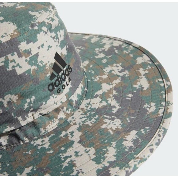 New‎ Adidas Digital Camo wide brim sun hat size S / M Hiking Kayaking Fishing - Picture 3 of 6